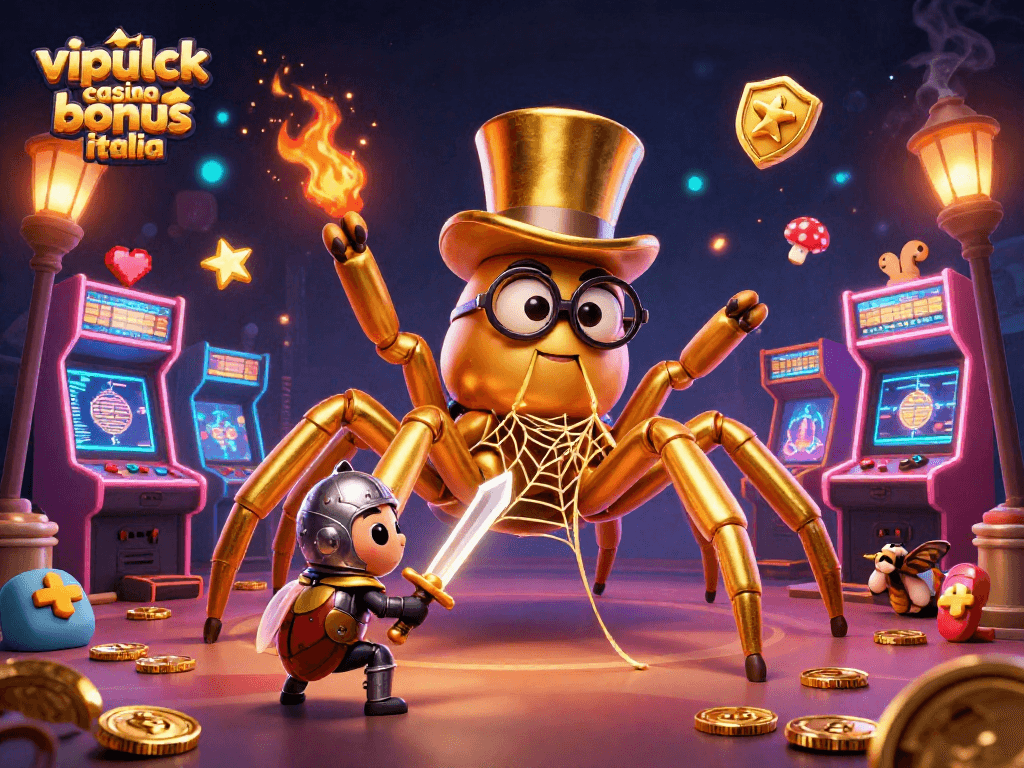 Bonus VIPLuck Italia: gioca con l'aracnide dorato e il cavaliere nei nostri fantastici giochi