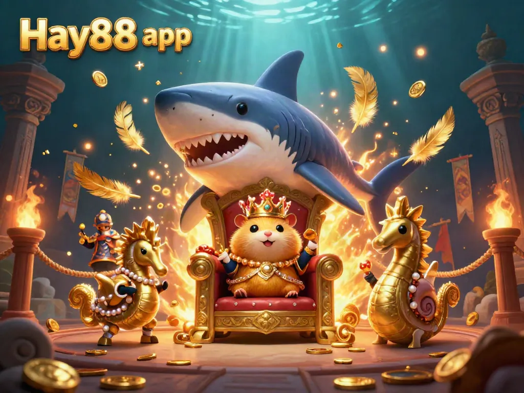 Experience thrilling gameplay with the Hay88 app, featuring exciting characters in a dynamic scene.