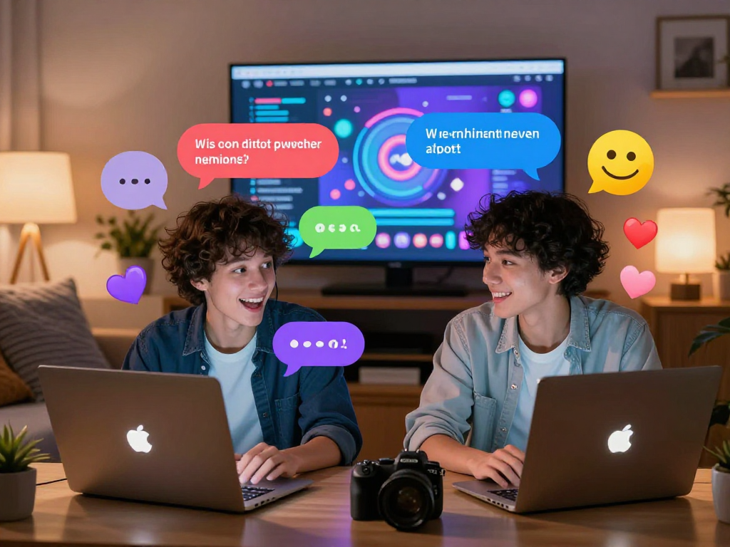 Engaging ai dirty chat exchange in a vibrant digital space showcasing playful dialogue between users.