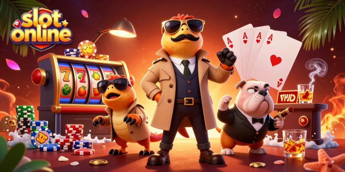 Experience engaging slot online gameplay in a vibrant VIP casino lounge scene.