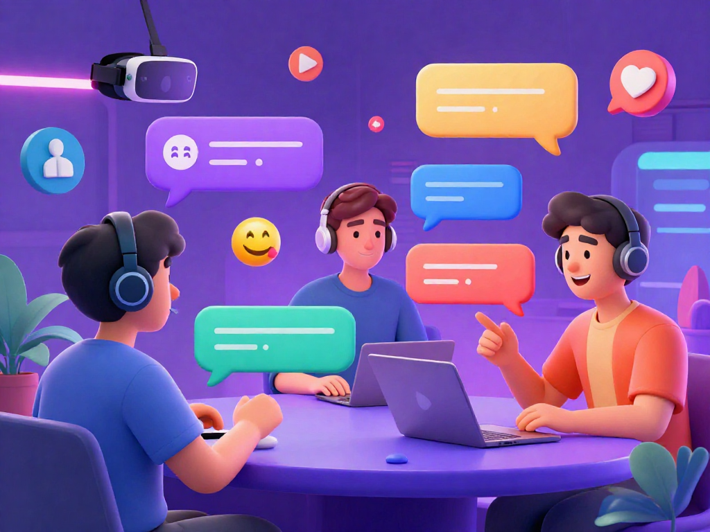 Dynamic interactive chat scene showcasing spicy chat ai with animated avatars and colorful dialogues.