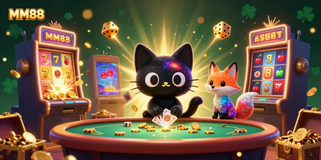 Engage with MM88’s thrilling cosmic gaming experience featuring vibrant characters and slots.