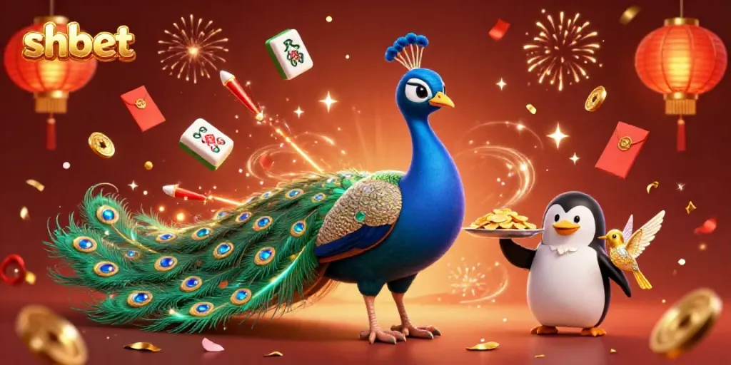 Experience thrilling gambling at shbet with vibrant characters and festive elements.